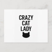 Crazy Cat Lady - Grappig Kattenliefhebber Gift Briefkaart (Voorkant)