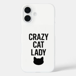 Crazy Cat Lady - Grappig Kattenliefhebber Gift iPhone 16 Hoesje