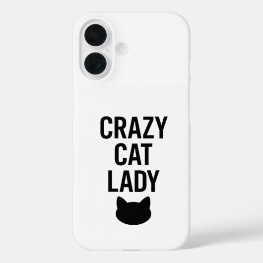 Crazy Cat Lady - Grappig Kattenliefhebber Gift Case-Mate iPhone Case (Achterkant)
