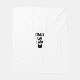 Crazy Cat Lady - Grappig Kattenliefhebber Gift Fleece Deken