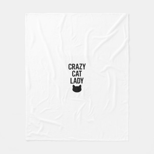 Crazy Cat Lady - Grappig Kattenliefhebber Gift Fleece Deken (Voorkant)