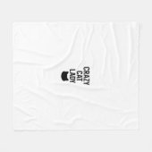 Crazy Cat Lady - Grappig Kattenliefhebber Gift Fleece Deken (Voorkant (Horizontaal))