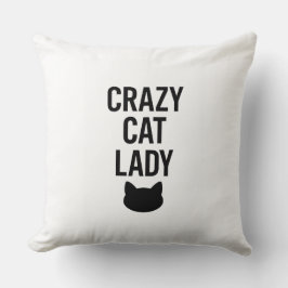 Crazy Cat Lady - Grappig Kattenliefhebber Gift Kussen