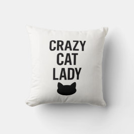 Crazy Cat Lady - Grappig Kattenliefhebber Gift Kussen