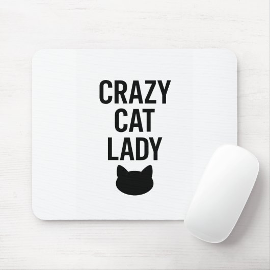 Crazy Cat Lady - Grappig Kattenliefhebber Gift Muismat (Met muis)