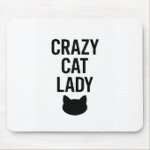Crazy Cat Lady - Grappig Kattenliefhebber Gift Muismat (Voorkant)
