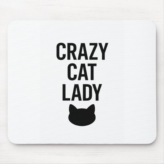 Crazy Cat Lady - Grappig Kattenliefhebber Gift Muismat (Voorkant)