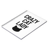 Crazy Cat Lady - Grappig Kattenliefhebber Gift Notitieboek (Linkerzijde)