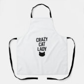 Crazy Cat Lady - Grappig Kattenliefhebber Gift Schort (Voorkant)