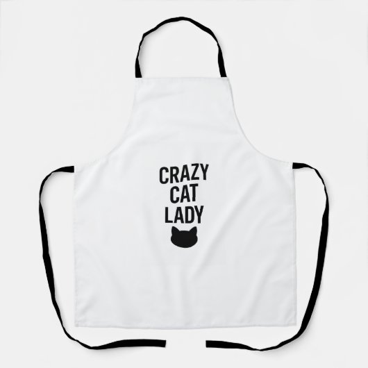 Crazy Cat Lady - Grappig Kattenliefhebber Gift Schort (Voorkant)