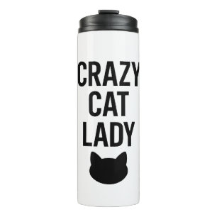 Crazy Cat Lady - Grappig Kattenliefhebber Gift Thermosbeker