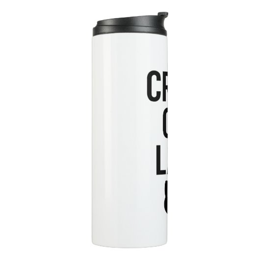 Crazy Cat Lady - Grappig Kattenliefhebber Gift Thermosbeker (Gedraaid links)