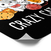 Crazy Cat Lady Grappige Meisjes Vrouwen Kitten Die Poster (Hoek)