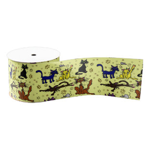 Crazy Cat Lady Grosgrain Lint