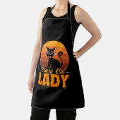 Crazy Cat Lady Halloween Schort (Insitu)