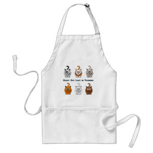 Crazy Cat Lady in training Apron Standaard Schort