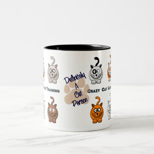 Crazy Cat Lady in training Coffee Mok (Center)