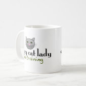 Crazy cat lady in training koffiemok (Voorkant links)