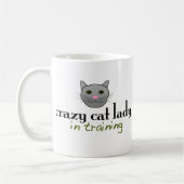 Crazy cat lady in training koffiemok (Links)