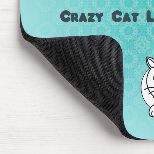 Crazy Cat Lady in training Mousepad Muismat (Hoek)