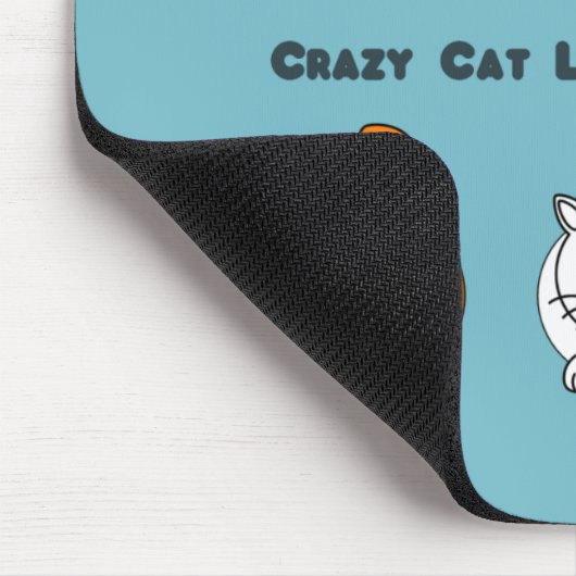 Crazy Cat Lady in training Mousepad Muismat (Hoek)