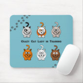 Crazy Cat Lady in training Mousepad Muismat (Met muis)
