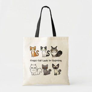 Crazy Cat Lady in Training (ontwerp je eigen kat) Tote Bag
