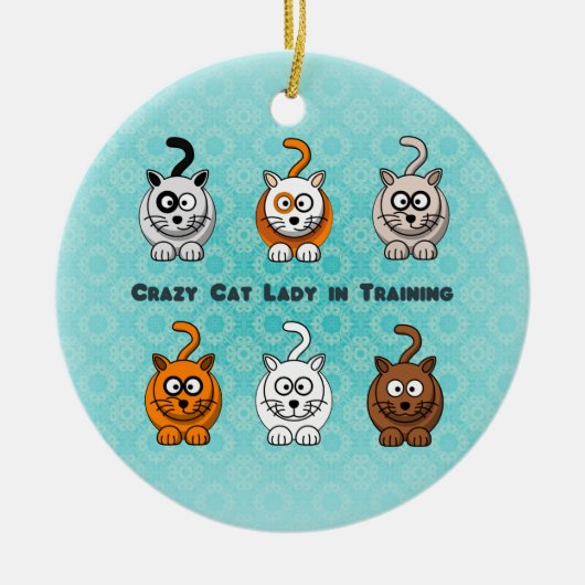 Crazy Cat Lady in training Ornament (Voorkant)