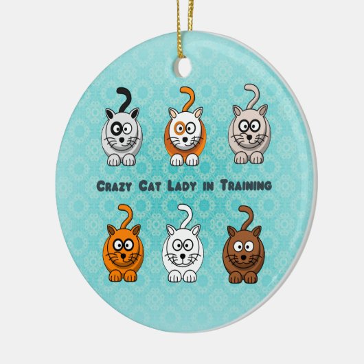 Crazy Cat Lady in training Ornament (Links)