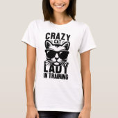 Crazy Cat Lady in training T-shirt (Voorkant)