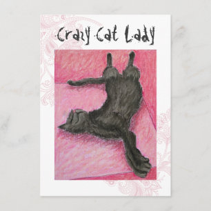 Crazy Cat Lady Indie Birthday nodigt uit Kaart