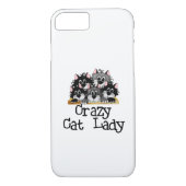 Crazy Cat Lady iPhone 7 hoesje (Achterkant)