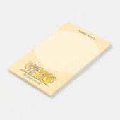 Crazy Cat Lady Kat Cartoon gepersonaliseerd Post-it® Notes (Schuin)