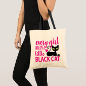 Crazy Cat Lady Kat Lover Halloween Black Cat Tote Bag (Voorkant (product))