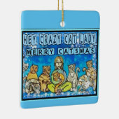 Crazy Cat Lady Keramisch Ornament (Rechts)