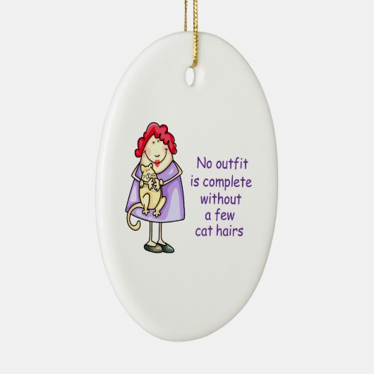 CRAZY CAT LADY KERAMISCH ORNAMENT (Rechts)