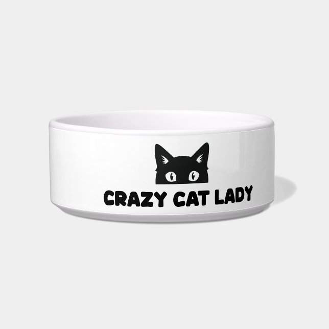 Crazy Cat Lady Keramische Pet Bowl Voerbakje (Links)