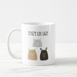 Crazy Cat Lady Koffie Mok – Grappig Cadeau voor Ka