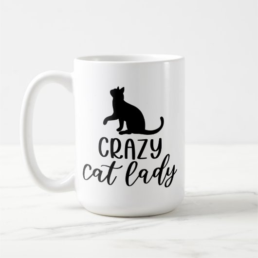 Crazy Cat Lady Koffiemok (Links)