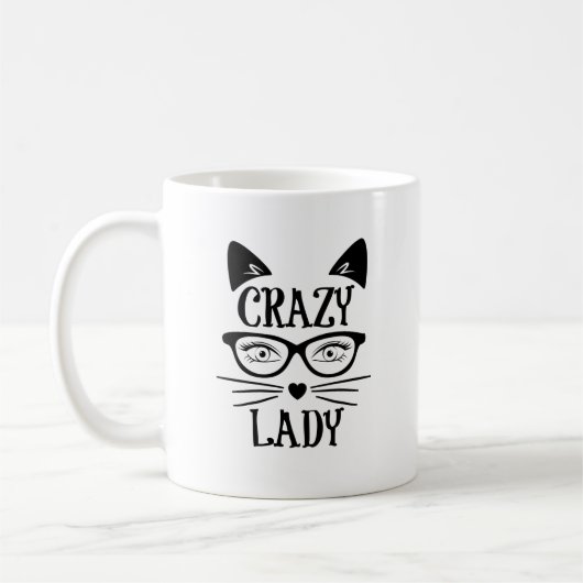 Crazy Cat Lady Koffiemok (Links)