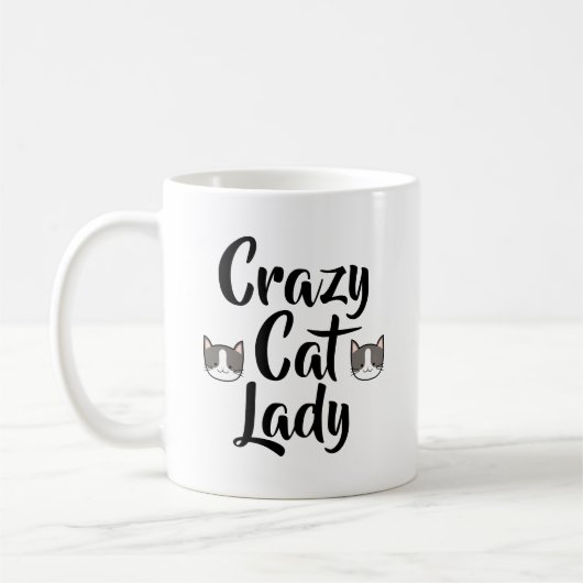 Crazy Cat Lady Koffiemok (Links)