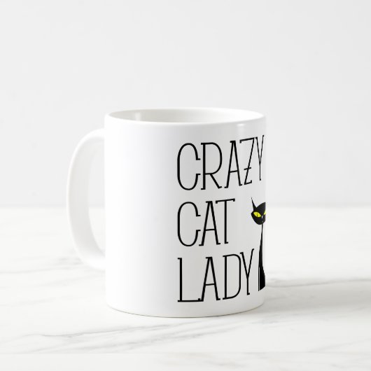CRAZY CAT LADY KOFFIEMOK (Voorkant links)