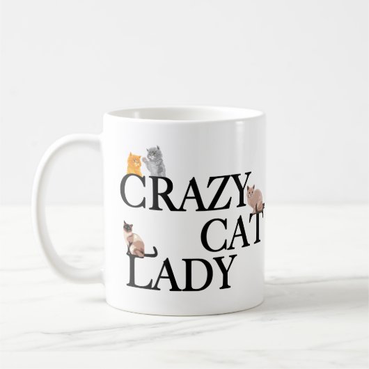 Crazy Cat Lady Koffiemok (Links)