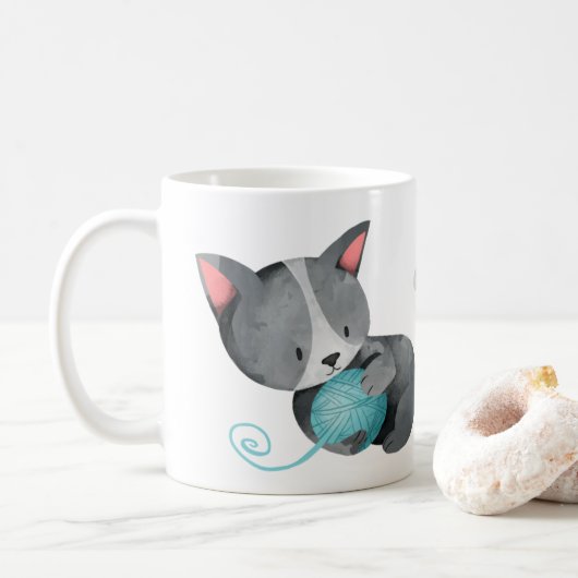 Crazy Cat Lady Koffiemok (Met donut)