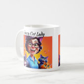 Crazy Cat Lady Koffiemok (Voorkant links)