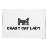 Crazy Cat Lady Kussenslopen (Voorkant-Links)