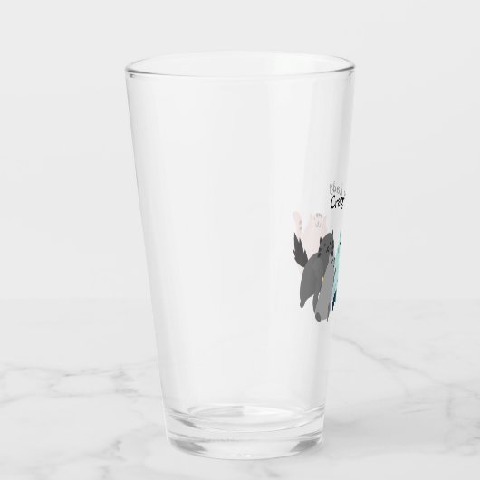 Crazy Cat Lady Leuke Quote Leuke Dieren Glas (Rechts)