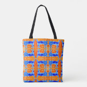 Crazy Cat Lady Levendige Waterverf Katten Tote Bag (Achterkant)