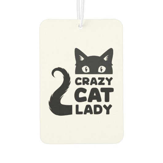 Crazy Cat Lady Luchtverfrisser (Achterkant)