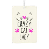 Crazy Cat Lady Luchtverfrisser (Achterkant)